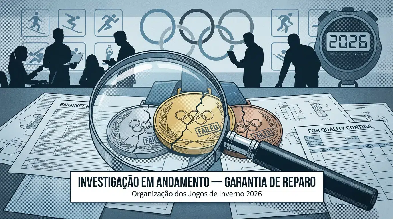 Incidentes com medalhas nos Jogos de Inverno estão sendo investigados pelos organizadores 6 Medalhas de ouro, prata e bronze trincadas sob lupa e documentos técnicos.