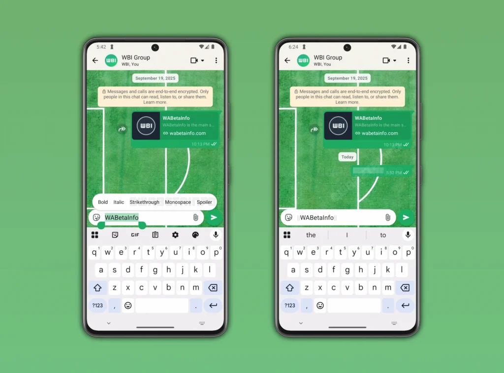 WhatsApp inova e cria opção de mensagens com spoiler; veja como usar 6 Imagem mostrando a ferramenta de spoiler do WhatsApp em ação, com mensagens ocultas até serem reveladas pelo usuário.