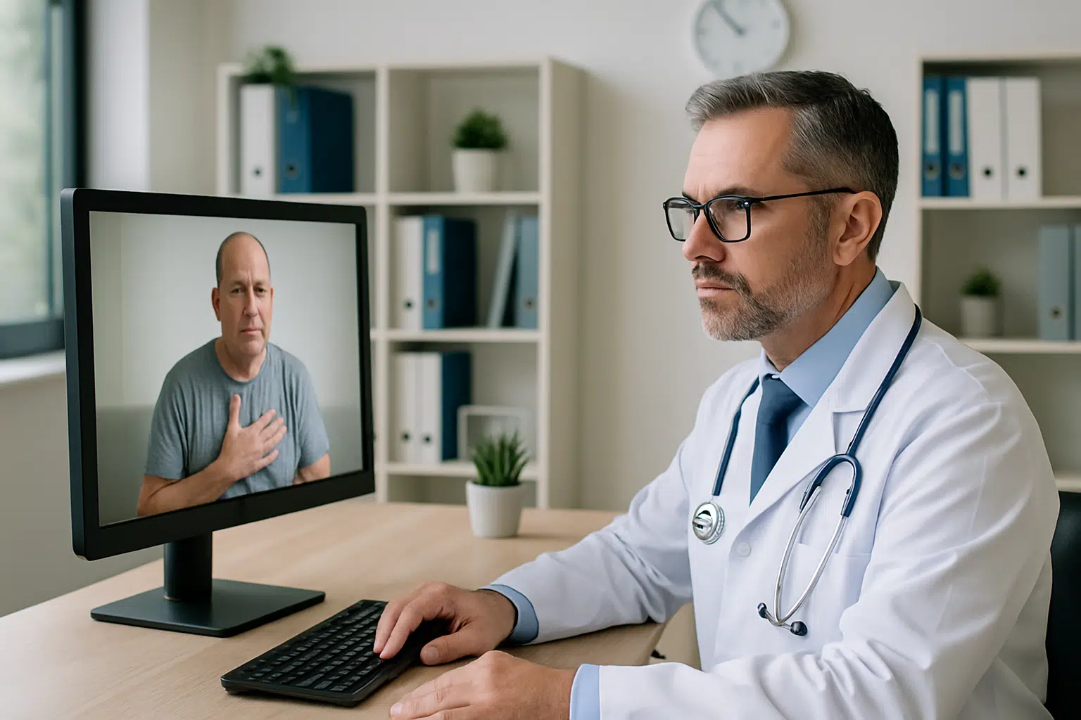 Perícia médica remota: INSS define novas regras em portaria oficial 6 Médico realizando consulta online com paciente