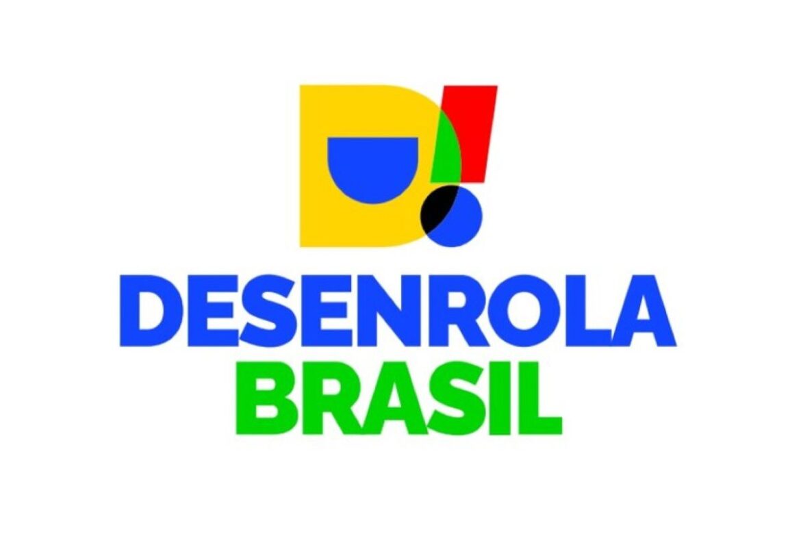 Logotipo do programa Desenrola Brasil em fundo branco
