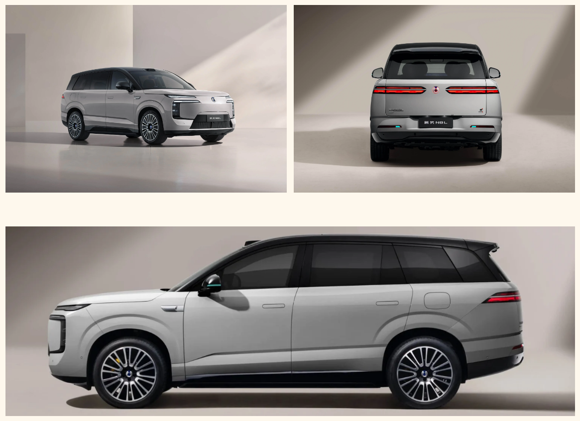 A BYD Denza lança na China o SUV híbrido plug-in N8L renovado, com carregamento rápido de 728 kW e autonomia elétrica de 430 km, a partir de US$ 47.200 6 SUV híbrido plug-in Denza N8L prata em estúdio, com faróis verticais, teto flutuante preto e rodas multiraios